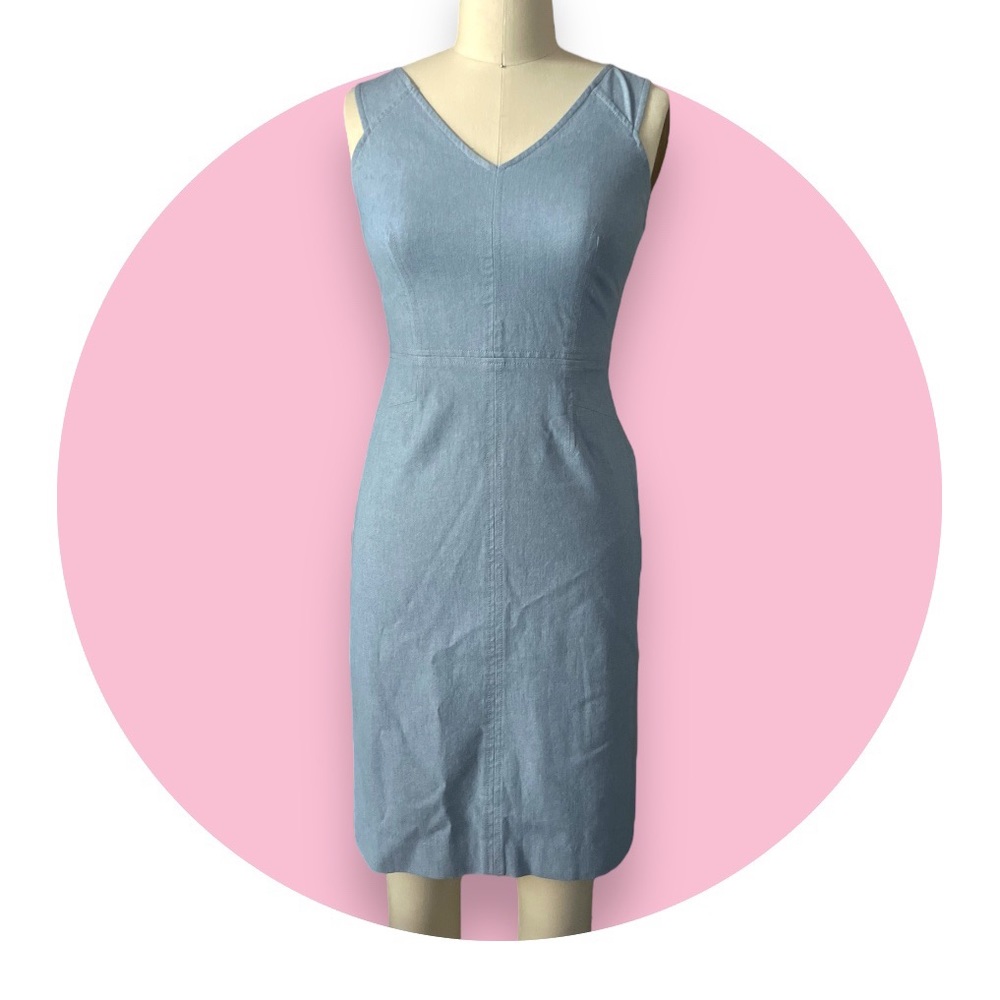Banana Republic Light Blue Chambray Short Dress